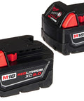 Red Lithium XC 5.0Ah Battery Pack Set Two Batteries And Multi Voltage M12 And M18 Charger Kit For Power Tools Fuel Gauge