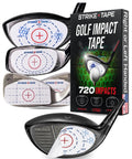 Ultra Thin Golf Impact Tape For Drivers Woods Hybrids And Irons Universal 720 Impacts Residue Free Right Or Left Handed Swing Stickers