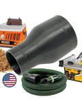 27mm Hose Adapter For 2.5 Inch Dust Collection Ports Fits 27mm D27 D32 And VAC005 Hoses Black Made In USA with tools