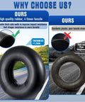 Comparison of Premium Replacement Tire Inner Tubes For 20x10-8 And 20x8-8 with high-quality rubber vs synthetic plastic