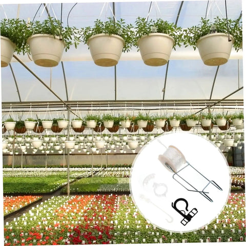 Space Saving Plant Bracket Hook Kit For Greenhouse Growth, Tomato Plant Cages And Vine Support, Easy Garden Hanger Hooks For Rooftop, Balcony, Or Small Yard, Maximize Sunlight And Harvest Yield