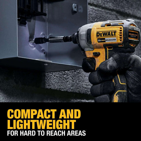 Kick-Ass 20V Max Brushless Cordless 3-Tool Combo Kit Featuring Half Inch Drill Driver, Quarter Inch Impact Driver, Oscillating Multi Tool With Three Durable Batteries And Turbo Charger For Home Improvement And Handyman Household Projects used for precise screwdriving in tight spaces.