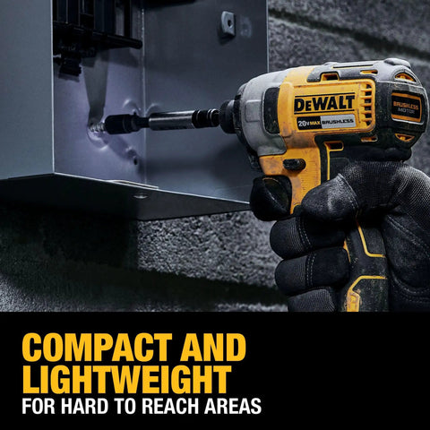 Boss Level 20 Volt Max Cordless Impact Driver And Impact Wrench Combo Kit with compact design used for hard-to-reach areas.