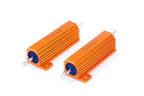 Ready To Rock Pro Grade 50 Watt 500 Ohm Wirewound Resistor With Tough As Nails Aluminum Shell Housing Built For Heavy Gig Rig Gear And Sweet Custom Circuit Mods Pack Of Two Pieces.