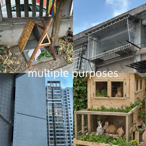 Built Tough Galvanized Hardware Cloth Mesh Roll For Chicken Coops And Backyard Critter Shields Rabbit Snake Gopher Shield Wire Screen Yard Ready Setup 16 By 20 Foot 19 Gauge Quarter Inch used for various animal enclosures.