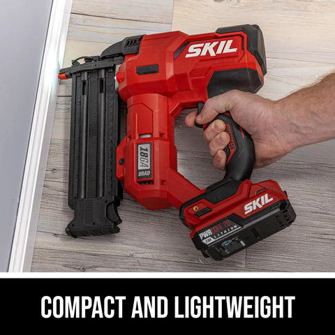 Rock Solid 20V Cordless Brad Nailer Kit With Brushless Motor And 2.0Ah Battery Plus USB C Charger And 100 Nails Built Ridiculously Tough Runs Super Smooth For DIY Pros