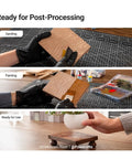 Straight Up Wood PLA Filament 1.75mm for 3D Printers with realistic maple grain in post-processing steps.