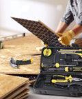Compact Mini Tool Set For Students And Dorm Living Handy Home Repair Kit With Tool Box Storage Case open on floor