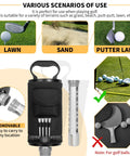 Golf Ball Shag Bag With Detachable Aluminum Tube, High Capacity Ball Retriever Holds Up To 50 Balls, Portable Range Shagger
