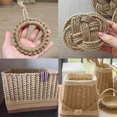 Heavy Duty 5mm Jute Twine 328 Feet Braided Rope For DIY Artwork And Home Decor Bundling Gardening Use Built Tough And Durable String