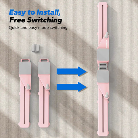 Heavy Duty Pilates Board And Versatile Ab Trainer Kit Engineered To Level Up Your Core Routine Featuring Anti Slip Handles, shown in pink with detachable parts.