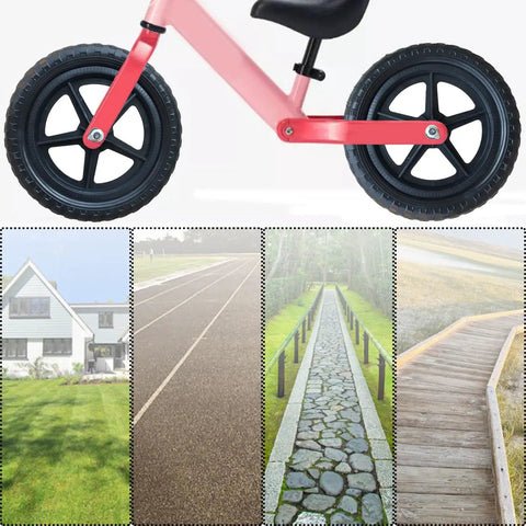 11 Inch Balance Bike Replacement Wheel Set Non Inflatable EVA Foam For Strider And Other 11 Inch Bikes, black wheels on bike