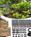Push To Connect Drip Irrigation System For Garden Beds And Raised Beds With Adjustable Watering Kit components and boxes
