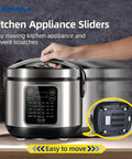 Heavy Duty Furniture Sliders For Hardwood Floors And Carpet Self Stick Moving Pads on a kitchen appliance for easy sliding.