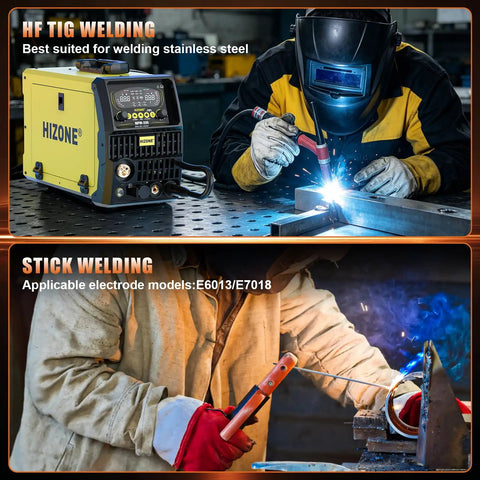 8 In 1 Welding Machine All In One Plasma Cutter And Multi Process Welder 200A Dual Voltage 110 And 220V in use