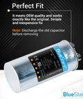 Two Pack 30 And 5 Uf Round Dual Run Capacitors 370 To 440 Vac Replacement For Condenser And Heat Pump, OEM quality capacitor
