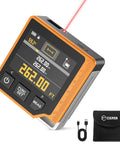 Three In One Laser Measure With 262 Ft Range, Digital Angle Finder And Digital Level, Pro Grade Tool For Pros On The Job, Ultra Fast 0.3 Second Readings, Plus Minus One Sixteenth Inch Accuracy, Six Unit Options M In Ft Ft Plus In Cm Mm. laser meter with case and USB cable