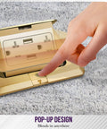 Touching Soft Pop Up Floor Box Kit With 4A USB Charging, 20A Tamper Resistant Weatherproof Receptacle on carpet