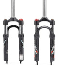 20 Inch Folding Mountain Bike Coil Suspension Fork With 50Mm Travel, 28.6Mm Threadless Straight Steerer, 9Mm QR Axle, Crown Lockout