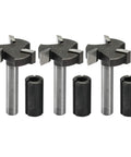 Three Flute CNC Spoilboard Surfacing Router Bits With One Quarter Inch Shank And 0.94 Inch Cutter Diameter For Woodworking Slab Flattening Pro Grade RB03A with collets
