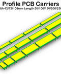Din Rail Mounting Carrier For 72 73mm Wide PCB Housing Bracket Adaptor Fits TH35 TH15 And G Rails 73 By 155 mm PCB Size