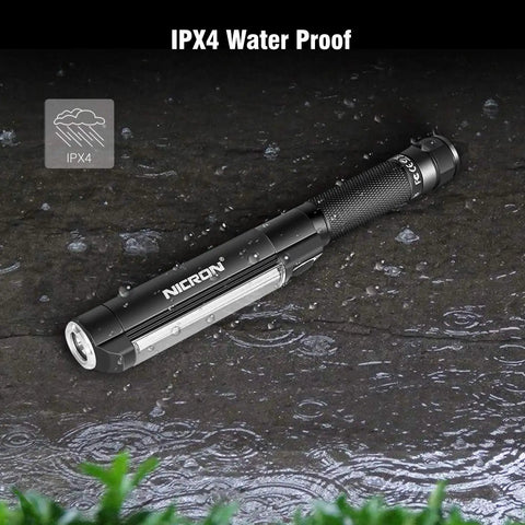 Ultra Bright Work Light With Magnetic Base And COB Flood Beam 500 Lumens Five Modes IPX4 waterproof black handheld