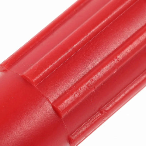 Two Pack Pasta Machine Replacement Handle And Holding Clip Kit For Manual Crank Repair Easy Grip Replacement Parts For Your Pasta Maker Durable Sturdy Kitchen Tool Upgrade red handle close-up