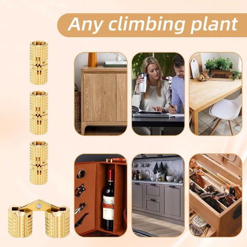 Hidden Brass Barrel Hinges Set For DIY Jewelry Boxes And Furniture 6 Pack 8mm Concealed Hinges With 180 Degree Opening For Slick Doors And Craft Projects By XLIUAX with various home furniture images