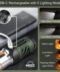 USB-C port on Outdoor Mosquito Bug Repellent Lantern With USB C Rechargeable Camping Light Citronella Mats Included Magnetic Base