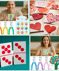Eight Piece Hole Punch Set With Shaped Punchers for Craft Lovers featuring various punched shapes and cards
