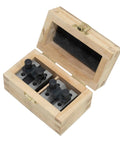 Beefy Hardened Steel V Block With Clamp Set 1-3/8 x 1-3/8 x 1-3/16 90 Degree Precision Machinist Gauge For Mill And Lathe Multi Purpose V Block Tool With High Squareness And Parallelism, open wooden box