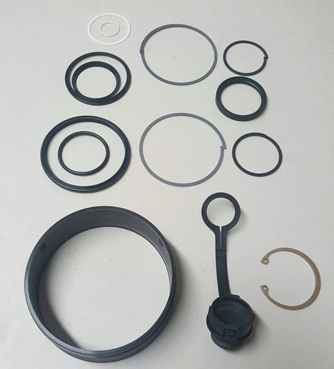Repair Kit For 30 Ton RCH Series Hydraulic Cylinders With Complete Seal And Gasket Rebuild Set showing O rings and gaskets.