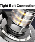 Close-up of tight bolt connection on Heavy Duty 50 Ton Hydraulic Gear Puller With Split Type Bearing Puller Tool For Auto Repair