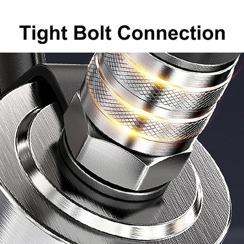 Close-up of tight bolt connection on Heavy Duty 50 Ton Hydraulic Gear Puller With Split Type Bearing Puller Tool For Auto Repair