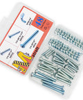 48 Pack One Quarter Twenty Wing Nut And Machine Screw Kit With Round Head Phillips Bolts In One Inch One And A Quarter Inch And Two Inch Lengths Zinc Plated Hardware Includes Twenty Four Wing Nuts And Twenty Four Machine Screws In Clear Box For DIY