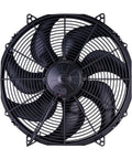 30102082 Spal 16 Inch High Performance Puller Fan With Paddle Blade For Engine Cooling System, front view showing blades and housing.