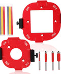 9 Piece Router Corner Radius Template Set Pro Grade For Woodworking With R10 To R50 Aluminum Corner Jig Templates Includes 4 Trim Bits