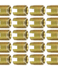 Jiawu 20 Pcs Heavy Duty Self Tapping Thread Insert Kit For Automotive And Machinery. Premium Carbon Steel Screw Repair Set With Yellow Zinc Plating. M2 To M12 Sizes Ensure Durable Vibration Resistance For Furniture And Engine Work. Perfect Fix For. gold thread insert repair kit pieces