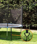 Heavy Duty Trampoline Stakes Anchor Kit With Corkscrew Steel Stakes And T Hook for trampoline stability in outdoor setup