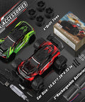 1 18 Scale RC Car 2.4GHz 4WD Beast Monster Truck With Drift Wheel And Gyro All Terrain Off Road Ready RC Drift Car Designed For Adults And Teens Delivers Up To 40 KMH Speed Turbo Through Rough Terrain Durable Chassis with accessories