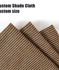Custom Shade Cloth With Grommets For Patio And Garden, Heat Resistant HDPE Pergola Shade Cover, Coffee Color, Detail View