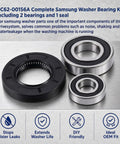 Top Tier Washer Bearing And Seal Replacement Kit with 2 bearings and 1 seal for durable, silent performance.