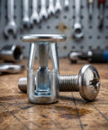 Heavy Duty Hollow Wall Anchor Kit With Zinc Plated Screws For Drywall Wood And Plasterboard Dual Expansion Fasteners For Secure Mounting In Concrete And Exterior Walls 50 Sets close-up