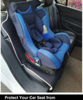 Rear car seat with baby safety seat on top of waterproof neoprene car seat cover Sweatproof Non Slip Seat Protector Universal Fit