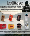 Survival Fire Starter Kit With Ferro Rod And Magnesium Fire Starter, Compact Stove displayed with other outdoor tools