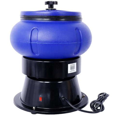 Heavy Duty Metal Parts Tumbler Polisher With 18 Lb Capacity Vibratory Rotary Cleaner For Industrial Finishing And Parts Cleaning, Smooth Polishing Action, 120V Motor, Durable Bowl, Built Tough For Pros And DIY Shops