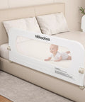 Universal 47 Inch Toddler Bed Rail Extra Long Foldable Gap Free Guard Fits Twin Full Queen And King Beds Safe Bed Rail For Kids