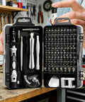 115 In 1 Precision Screwdriver Set For Phone Computer Watch Console Eyeglasses And Electronics Portable Gray Pro Repair Tool Kit