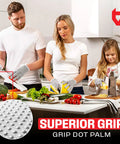 Cut Resistant Kitchen Gloves With Grip Dots For Chefs And Woodworking Breathable Lightweight Ambidextrous Safety Gloves Level 5 Protection Non Slip