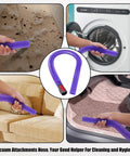 Dyson Compatible Vacuum Crevice Cleaning Attachment Kit With A 34 Inch Bendable Hose used for car detailing and dryer vent cleaning